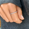 Moissanite Classic Stackable Band